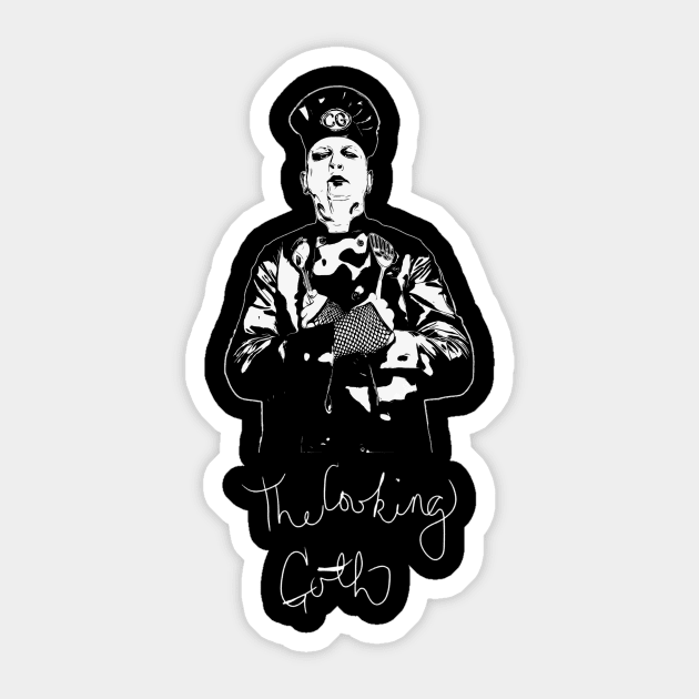 The Cooking Goth Sticker by The Cooking Goth Merch Store